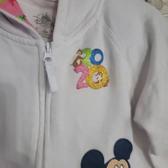 Walt Disney World Parks 2020 Zip Up Girls EZ L Mickey Mouse Minnie - Picture 3 of 7